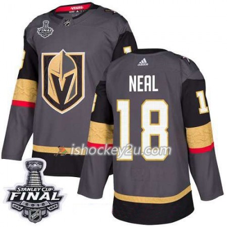 Mænd NHL Vegas Golden Knights Trøje James Neal 18 2018 Stanley Cup Final Patch Adidas Grå Authentic Mænd NHL Vegas Golden Knights Trøje James Neal 18 2018 Stanley Cup Final Patch Adidas Grå Authentic